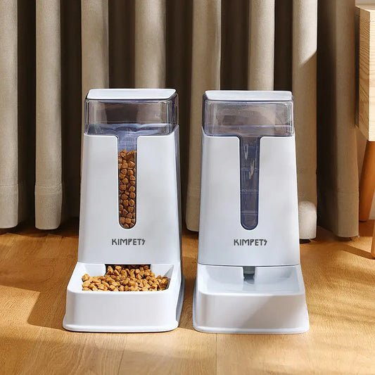 Cat/Dog  2-in-1 Automatic Feeder & Water Dispenser Set - Just4Pets