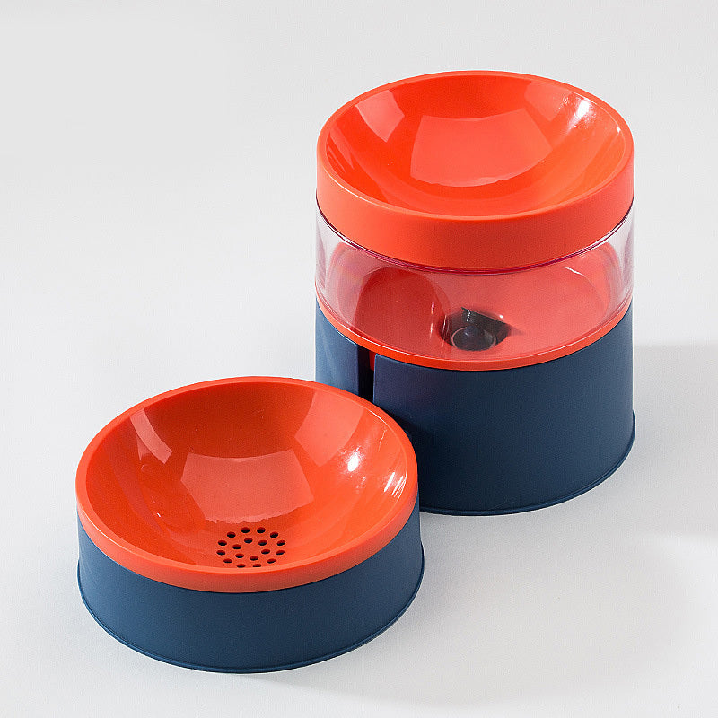 Cat Food and Water Bowl - Star blue / washable - Pet bowl