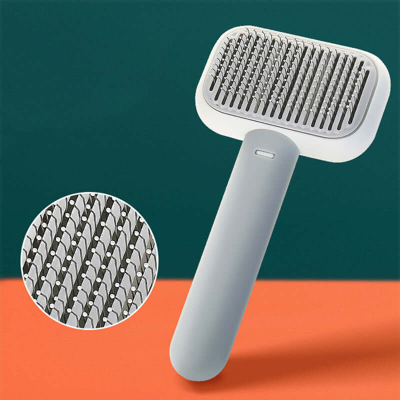 Cat Hair Brush and Hair Massage Comb - Grey - Cat brush