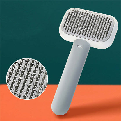 Cat Hair Brush and Hair Massage Comb - Grey - Cat brush