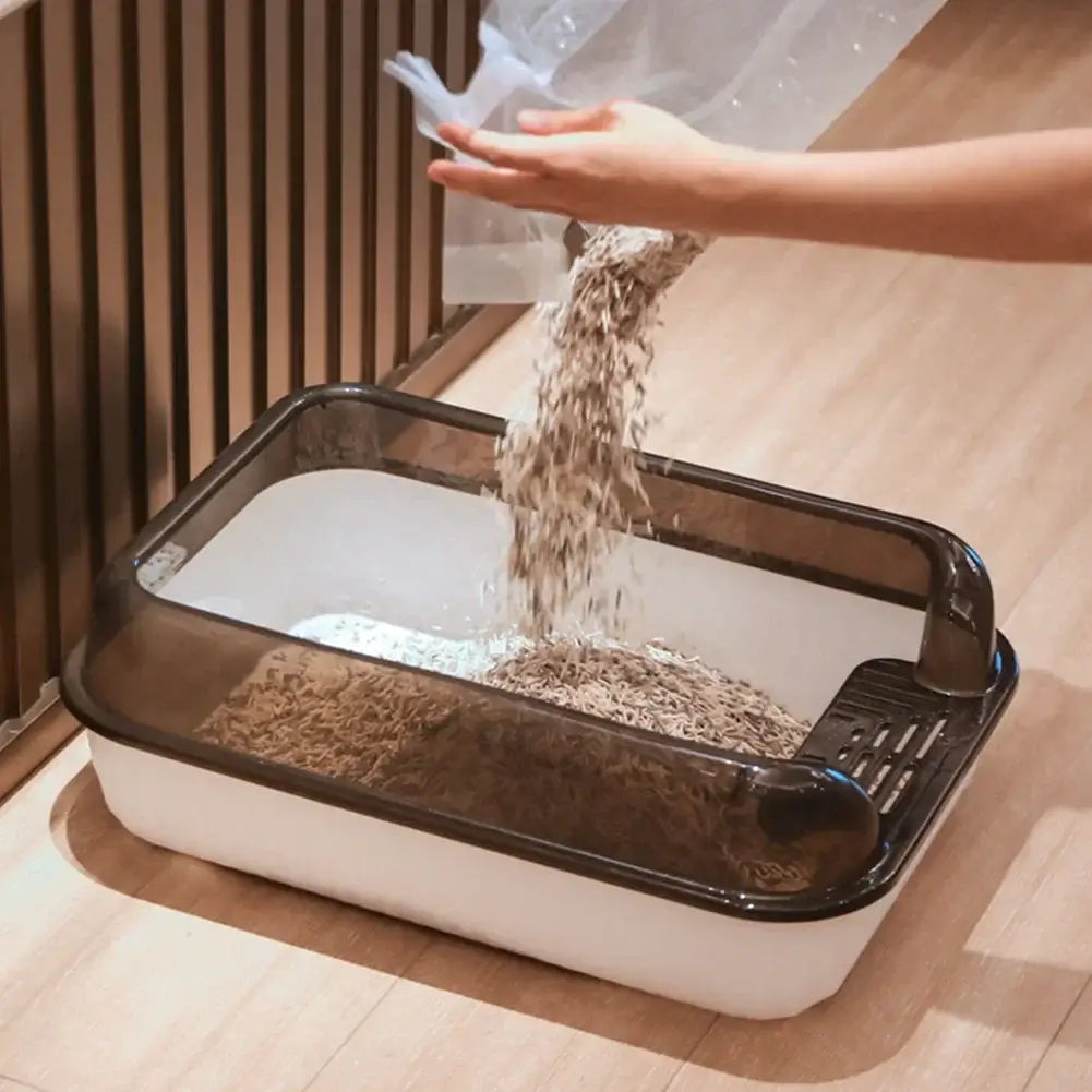 Cat Litter Tray Large Semi-Closed Anti-Splash - UNITED KINGDOM