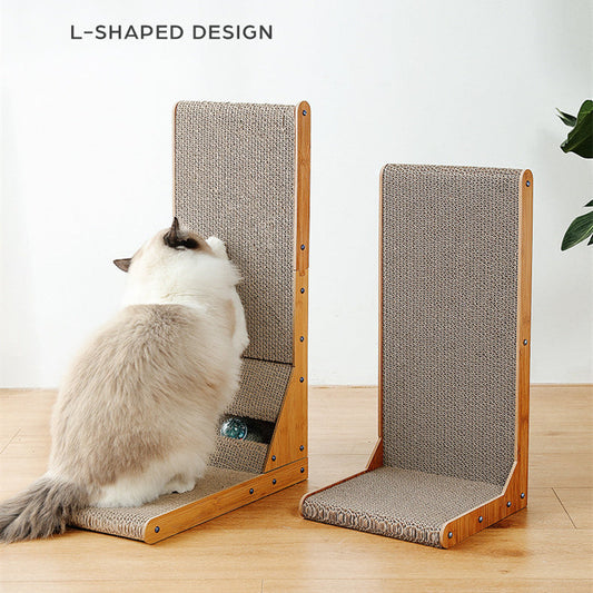Cat Scratch Board L-type Vertical - Natural / Vertical Cat Scratch Board - Cat Scratcher
