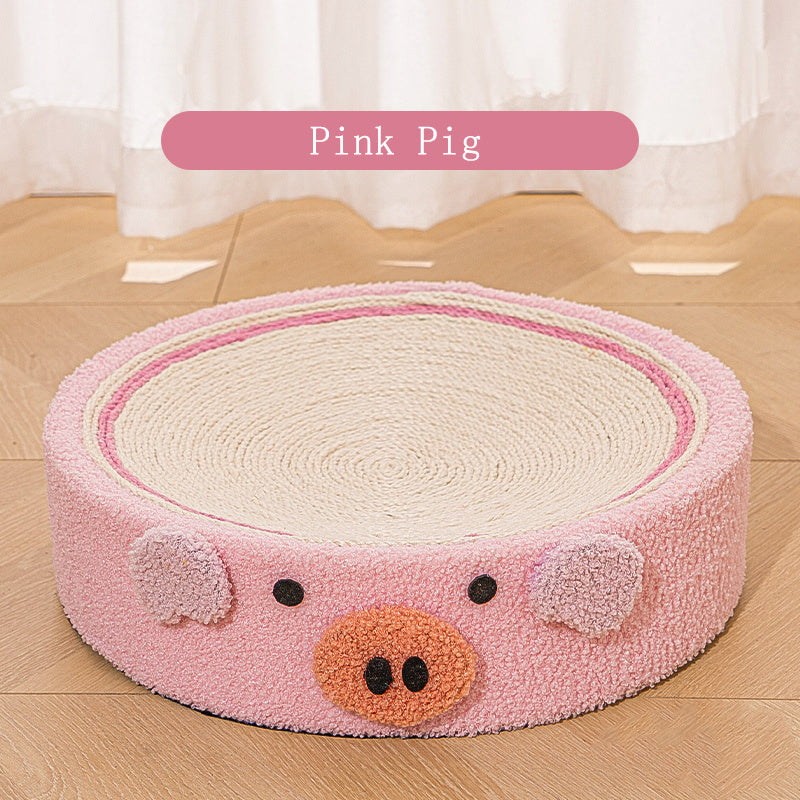Cat Scratcher Round Shape - Pink - Cat Scratcher