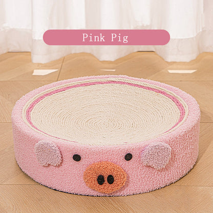 Cat Scratcher Round Shape - Pink - Cat Scratcher