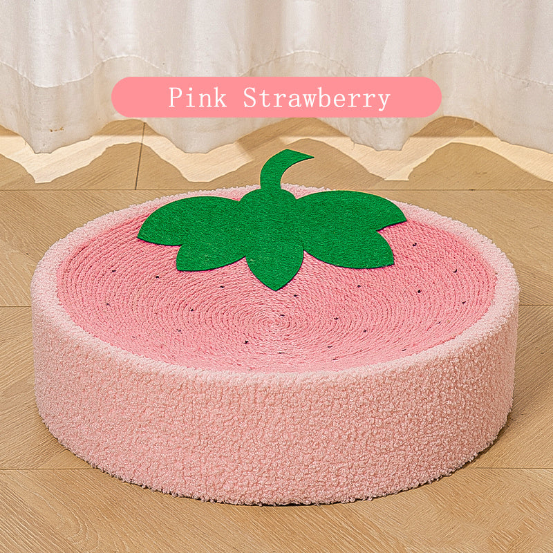 Cat Scratcher Round Shape - Pink - Cat Scratcher