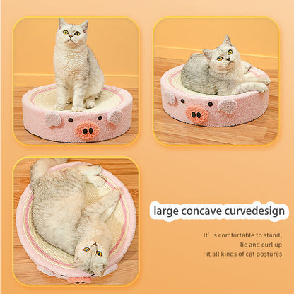 Cat Scratcher Round Shape - Pink - Cat Scratcher