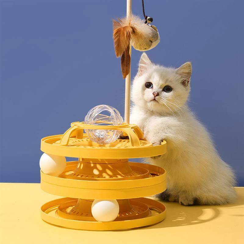 Cat Spinner Ball Toy Set - Cat Toy