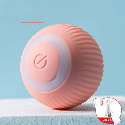 Cat Toy Electric Rolling Ball - Rolling Ball Pink / USB Rechargeable - Cat Toy