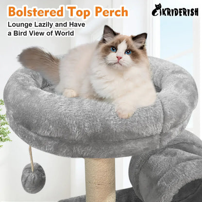 Cat Tree Multi-Level Tower - PE00121001- Grey / UNITED KINGDOM