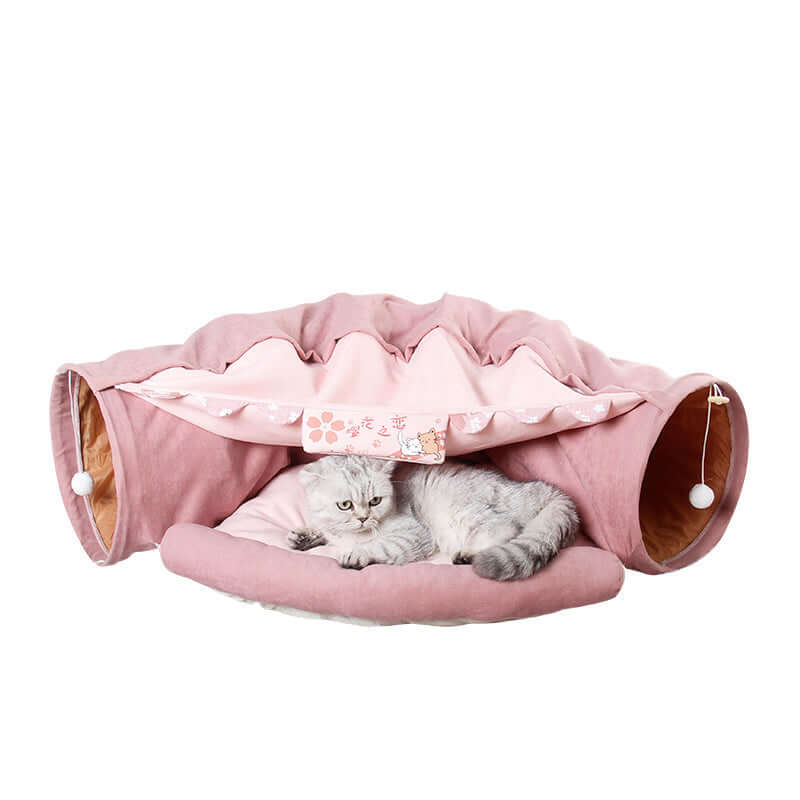 Cat Tunnel nest - Pink - Cat Toy