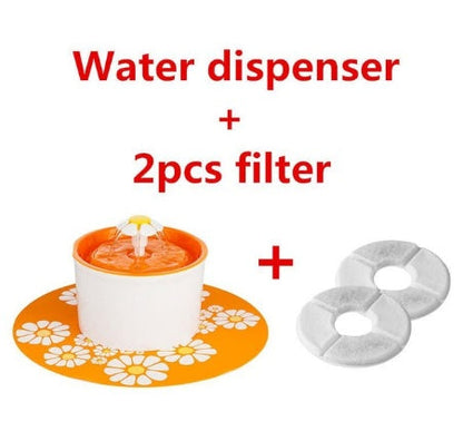 Cat Water Drinking Fountain - Orange / UK / C - Pet drinking