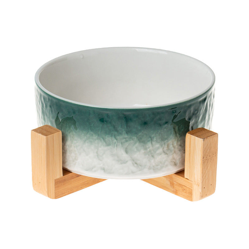 Ceramic Cat Bowl Coloured - Pet bowl