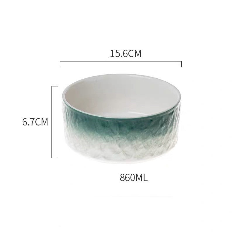 Ceramic Cat Bowl Coloured - Pet bowl