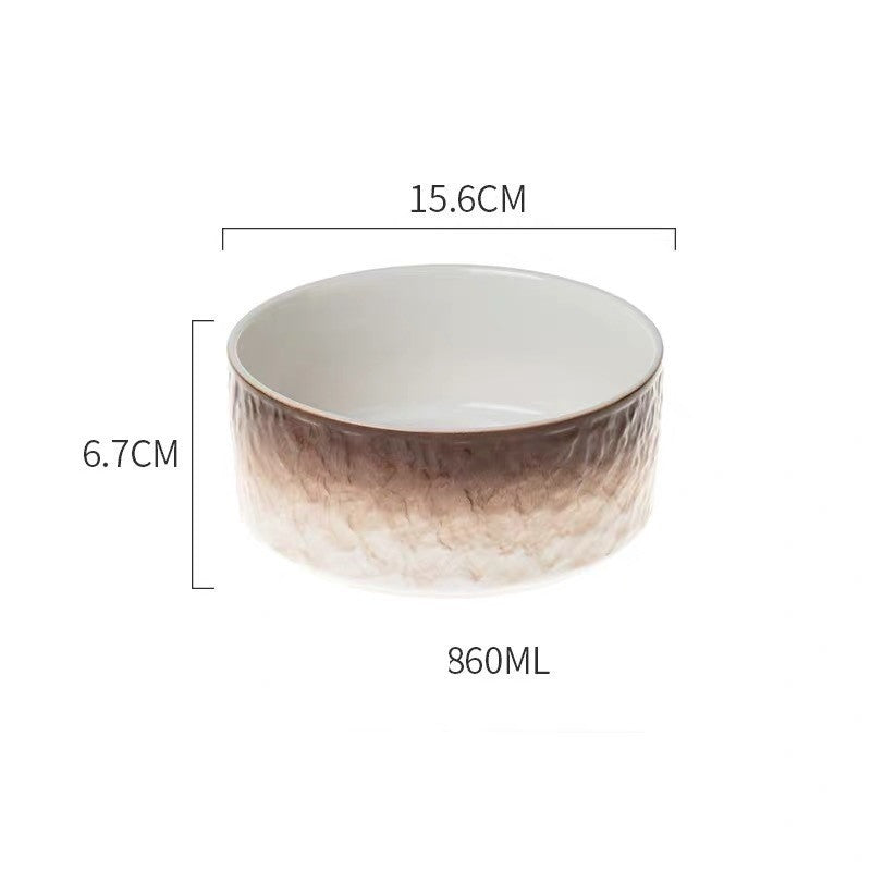 Ceramic Cat Bowl Coloured - Pet bowl