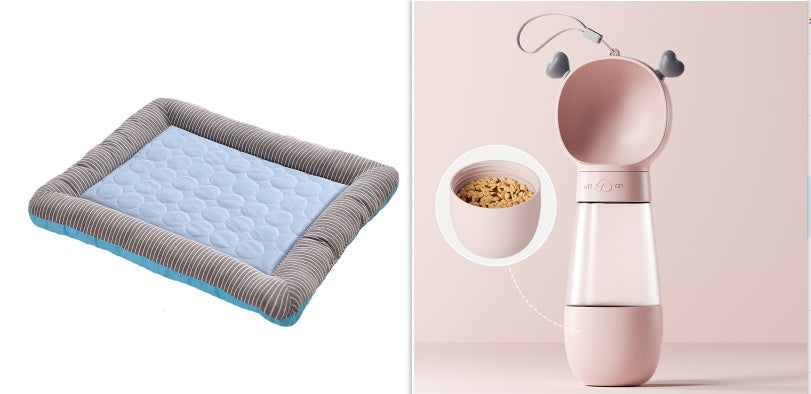 Cooling Pad Bed For Dogs - Blue set2 / L - Pet Bed