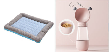 Cooling Pad Bed For Dogs - Blue set2 / L - Pet Bed