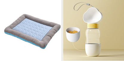 Cooling Pad Bed For Dogs - Blue set4 / L - Pet Bed