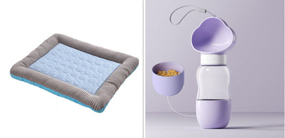 Cooling Pad Bed For Dogs - Blue set5 / L - Pet Bed