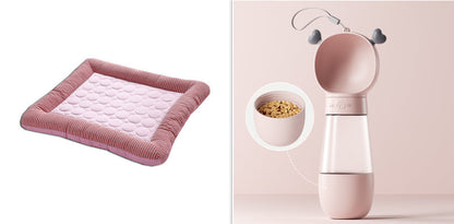 Cooling Pad Bed For Dogs - Red set1 / L - Pet Bed