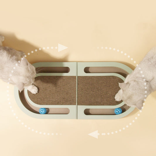 Corrugated Cat Board - Green - Cat Scratcher
