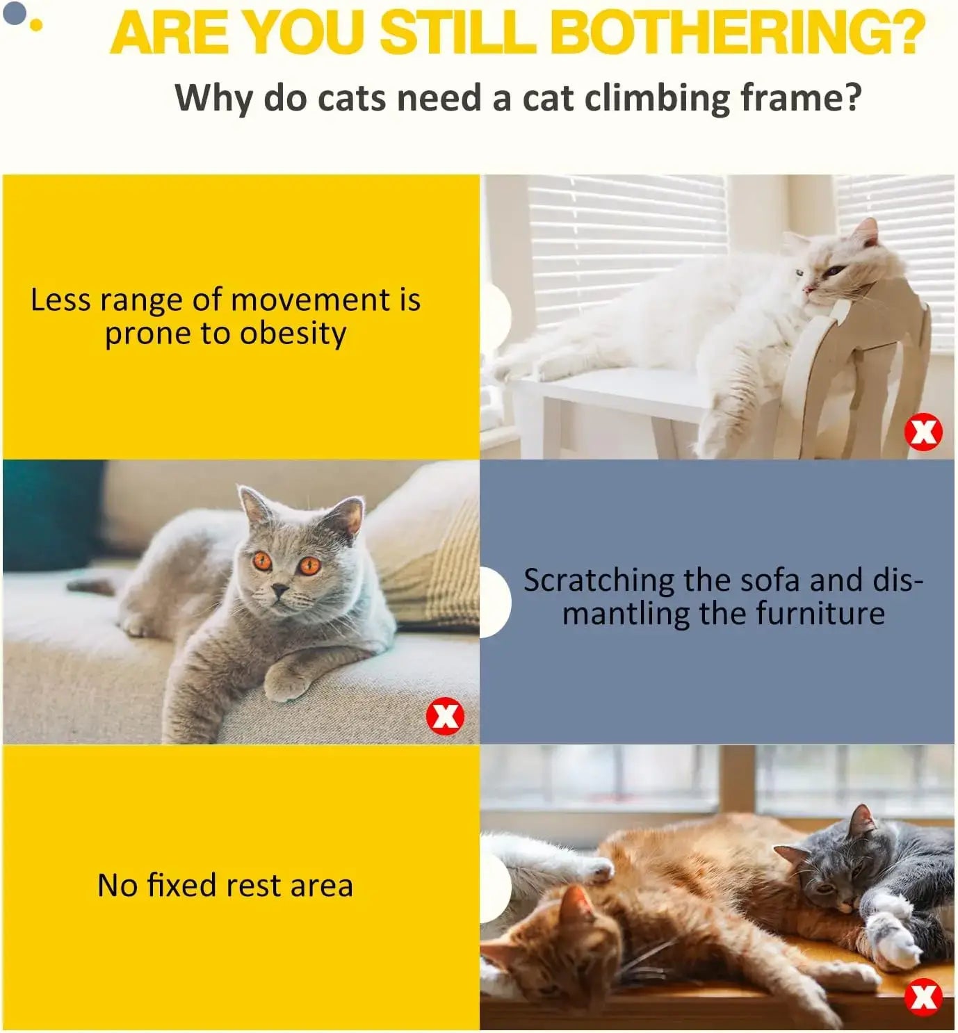 DayPlus Cat Tree Tower with Scratching Post - UNITED KINGDOM