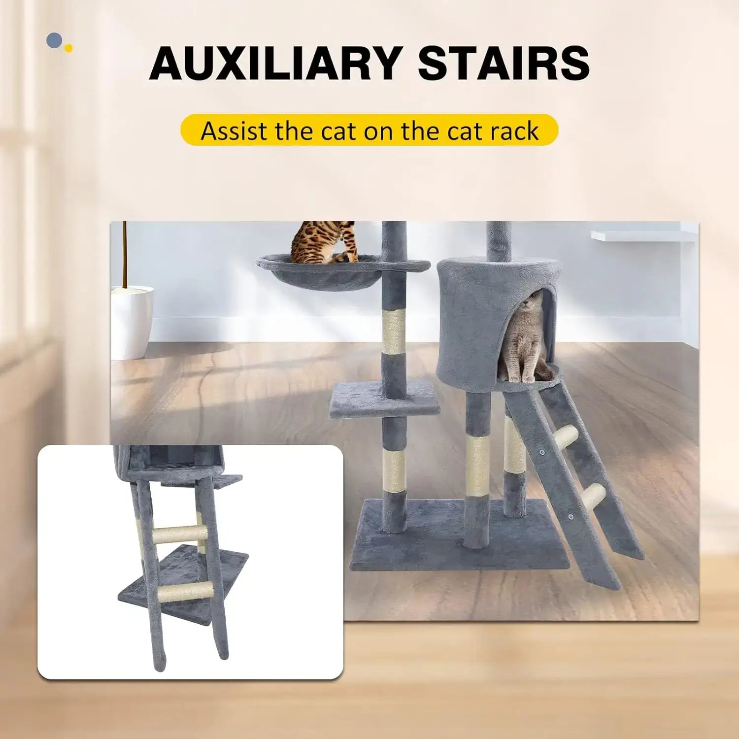 DayPlus Cat Tree Tower with Scratching Post - UNITED KINGDOM