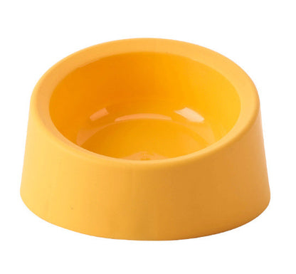 Deep Pet Bowl - 140 × 140 × 85mm / Single Bowl Yellow - Pet bowl