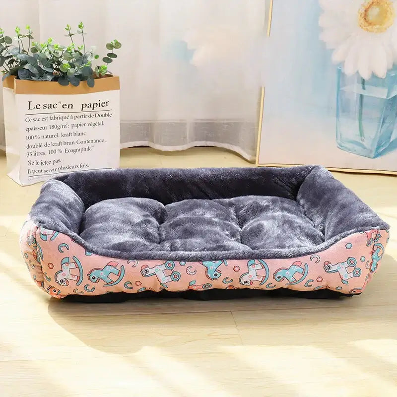Dog Bed/Sofa - Pink / L 55x45cm