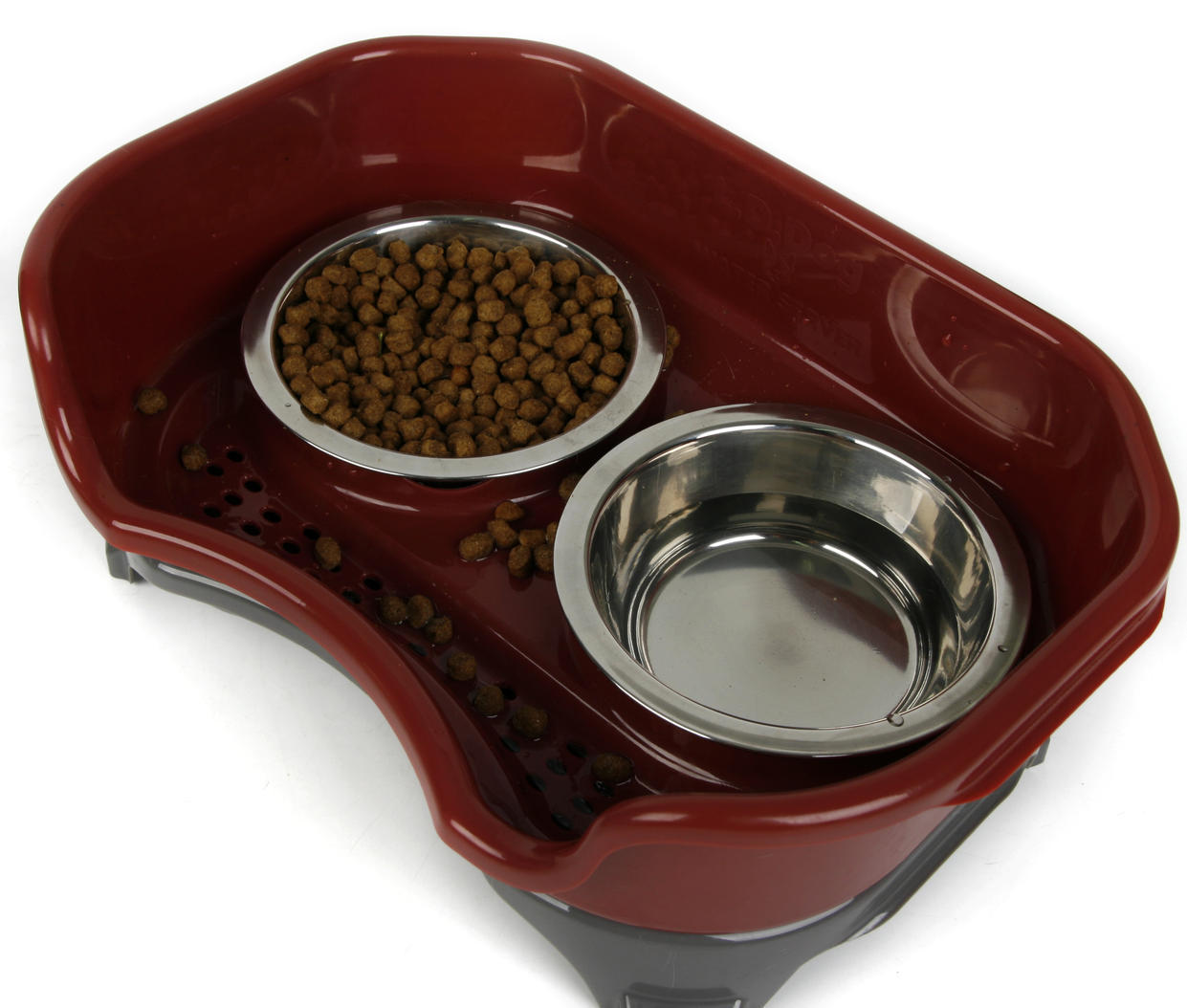 Dog bowl double basin - Coffee - Pet bowl