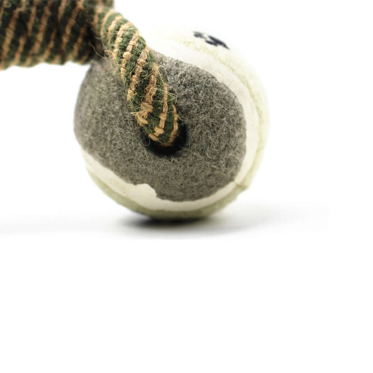 Dog Dumbbell Rope Tennis Ball Toy - default - Dog toy