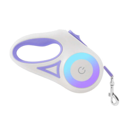 Dog Leash Retractable and Automatic - Purple 3M / Single traction rope - Dog leash