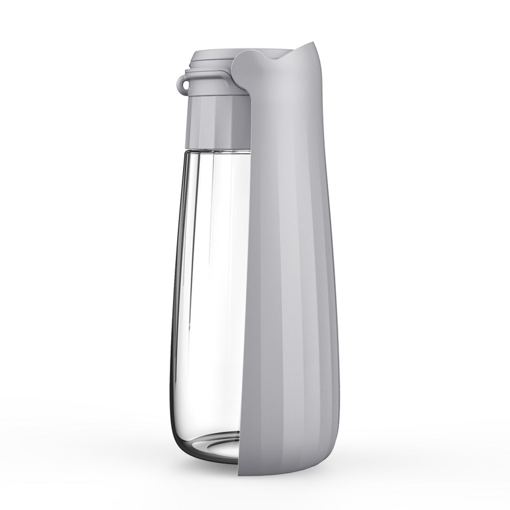 Dog Portable Water Bottle - Gray 550ml - Pet drinking