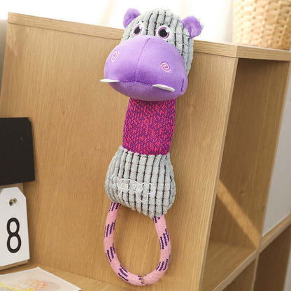 Dog Toy Cotton Rope - Hippo - Dog toy