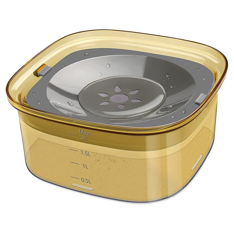 Dog Water Bowl - Yellow - Dog Bowl