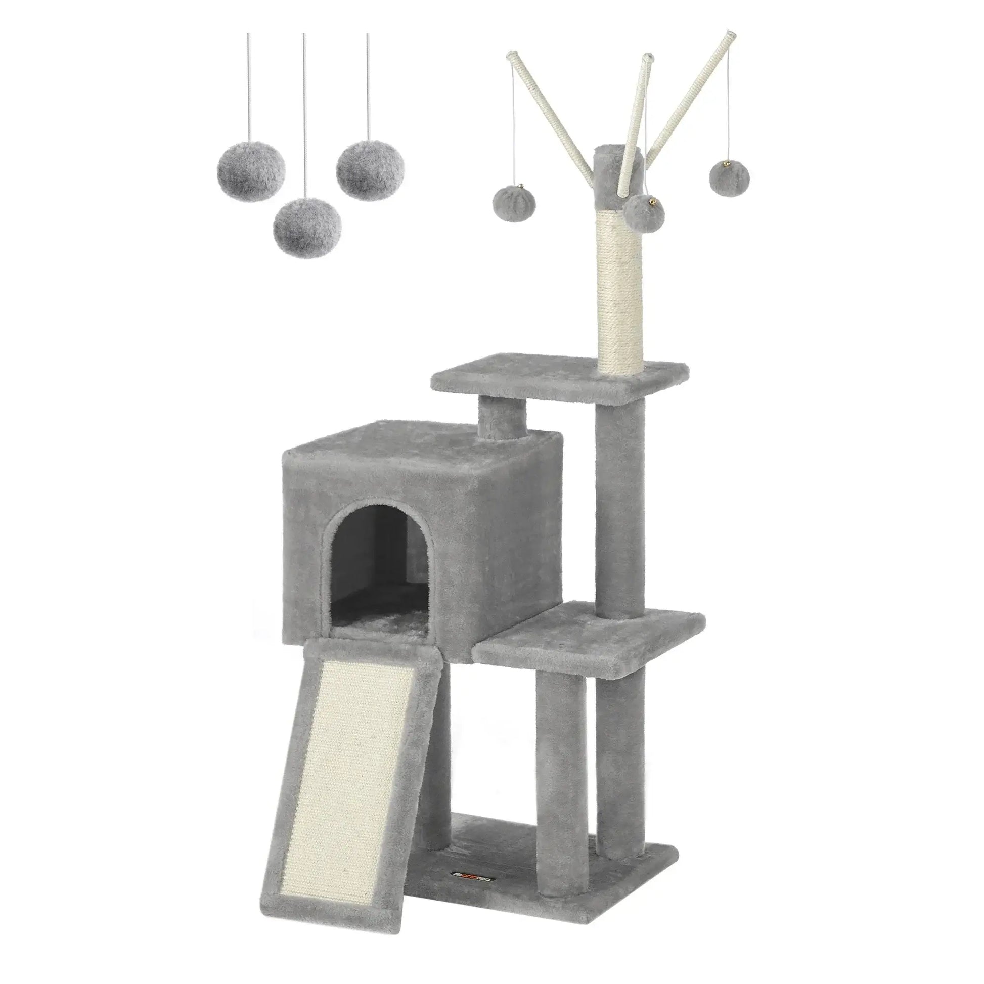 FEANDREA Cat Tree Tower - GREY / L / UNITED KINGDOM