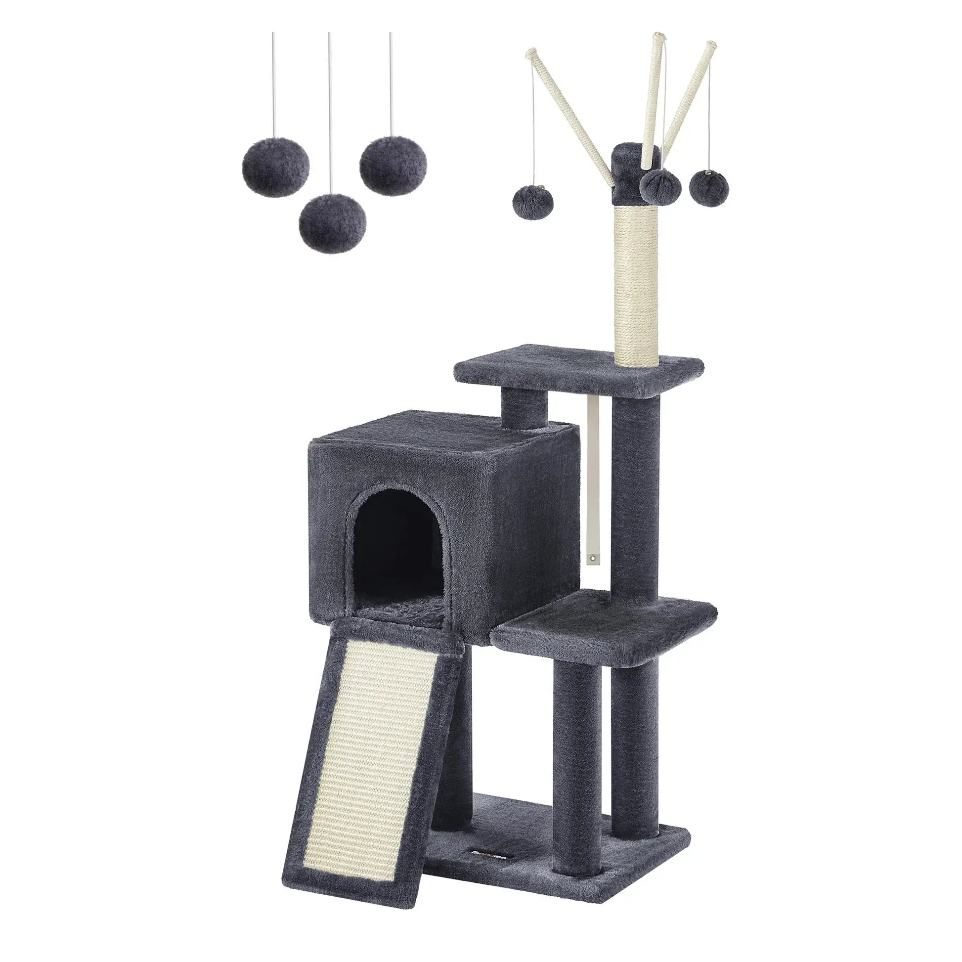 FEANDREA Cat Tree Tower - Light Grey / L / UNITED KINGDOM