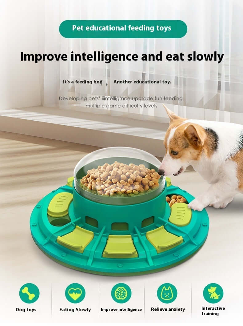 Interactive Dog Puzzle Toy - Green - Dog toy