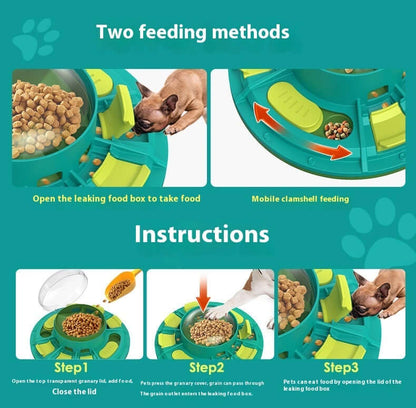 Interactive Dog Puzzle Toy - Green - Dog toy