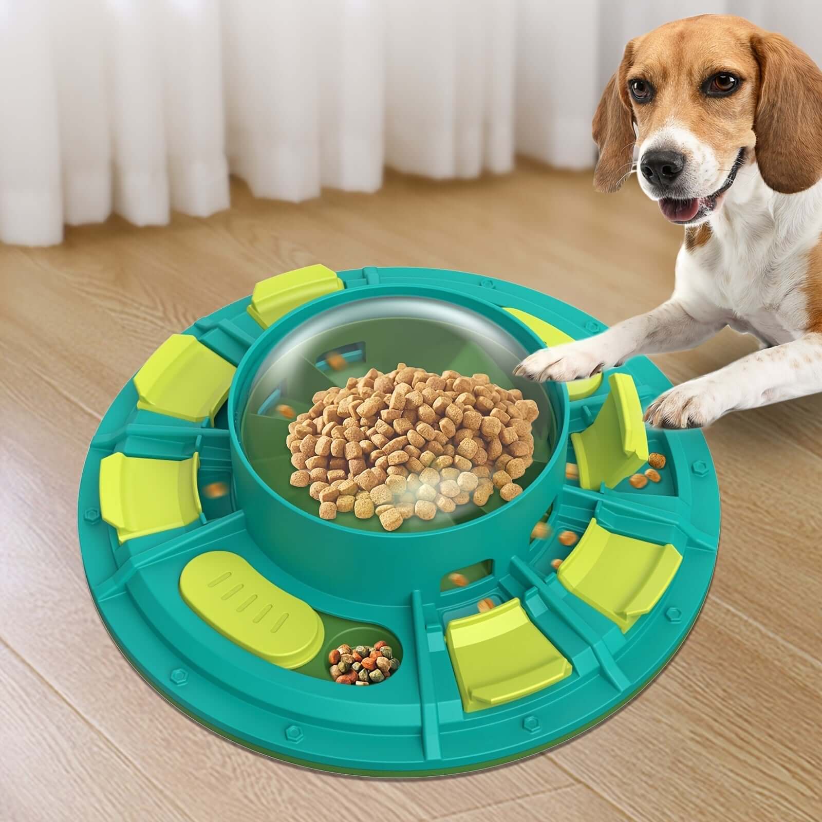 Interactive Dog Puzzle Toy - Green - Dog toy