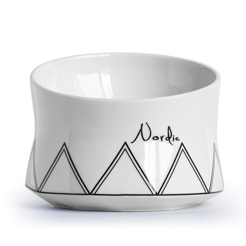 Nordic Cat Bowl - White - Pet bowl