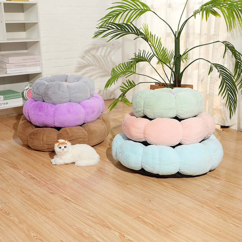 Plush Velvet Cat Kennel Bed - Cat bed