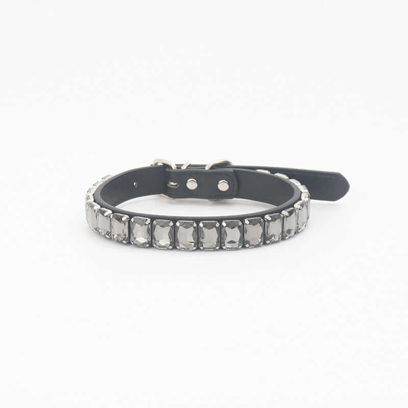 PU Dog Collar - Gray / L - Dog collar