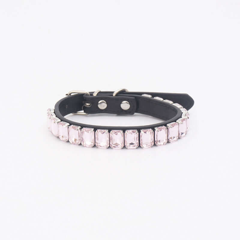 PU Dog Collar - Light pink / L - Dog collar