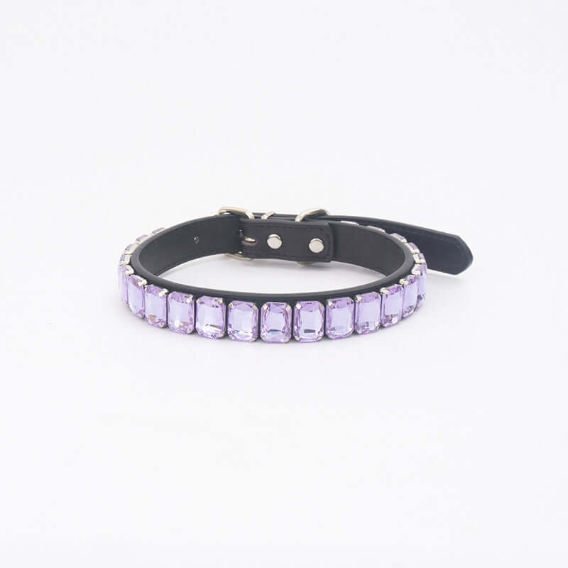 PU Dog Collar - Light purple / L - Dog collar