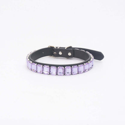 PU Dog Collar - Light purple / L - Dog collar