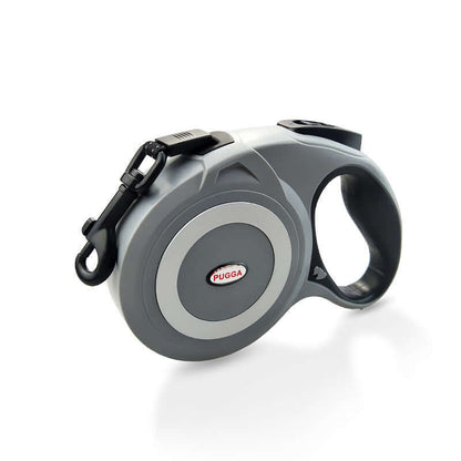 Pull Straps For Large Dogs- Retractable - Grey / L5 meters flat belt 424g - Dog leash
