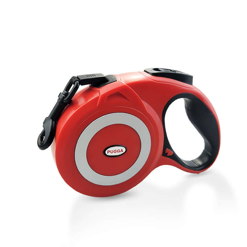 Pull Straps For Large Dogs- Retractable - Red / L5 meters flat belt 424g - Dog leash
