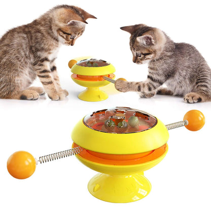Rotatable Cat Toy With Catnip - Cat Toy