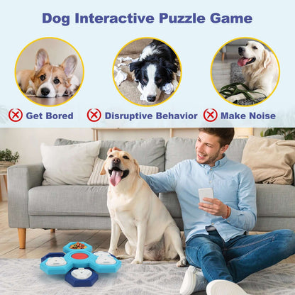 Slow Feeder for Dogs with 4 Layers - Blue - Dog toy