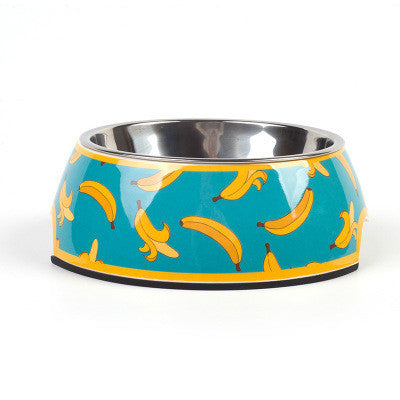 Stainless steel dog bowl - Banana / L - Dog Bowl